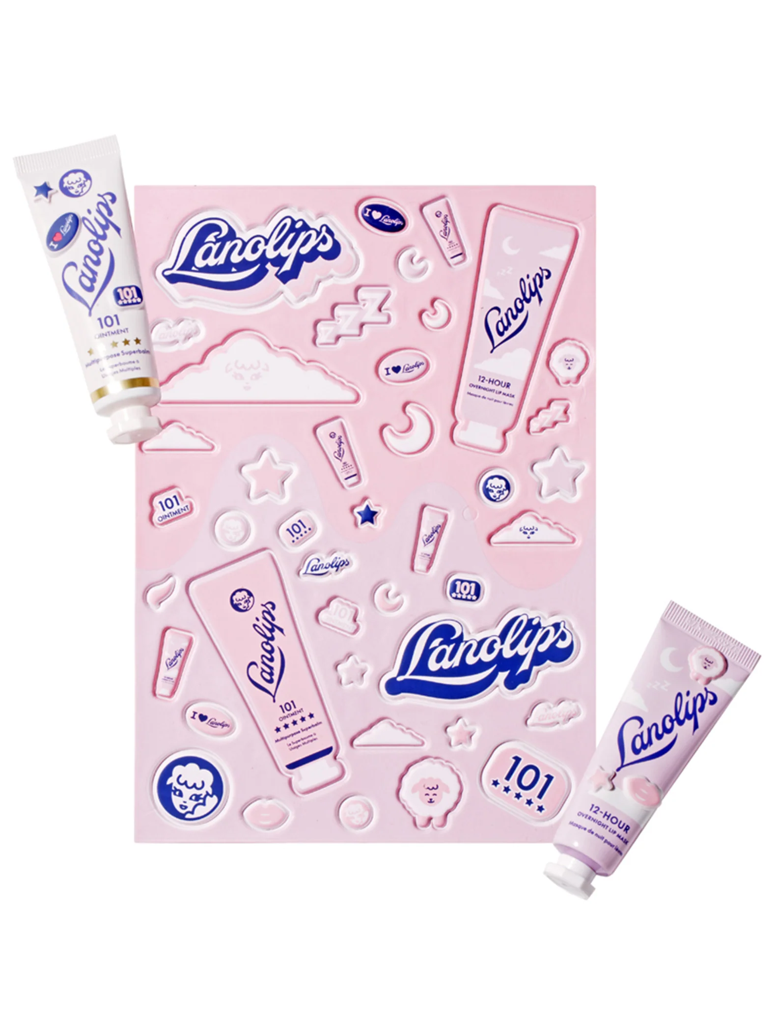 101 Ointment & 12 Hour Overnight Lip Mask Puffy Sticker Sheet - Image 2