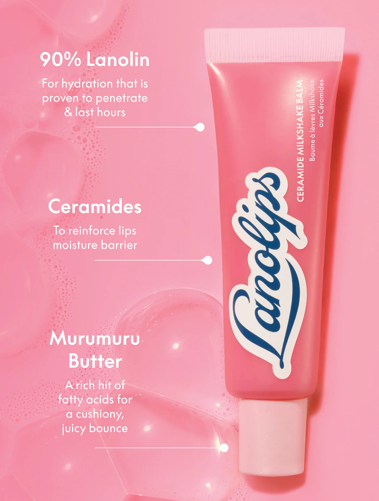 Ceramide Milkshake Balm Strawberry Bubble - Image 5